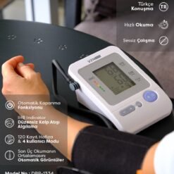 VZN Kol Tipi Türkçe Konuşan Otomatik Dijital Tansiyon Aleti