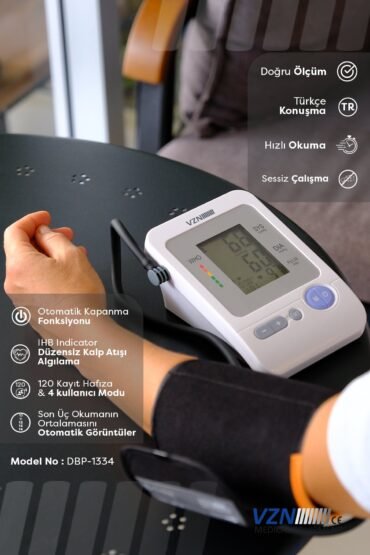 VZN Kol Tipi Türkçe Konuşan Otomatik Dijital Tansiyon Aleti