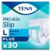 TENA ProSkin Slip Plus Bel Bantlı Hasta Bezi, Büyük Boy (L), 6 Damla, 30'lu