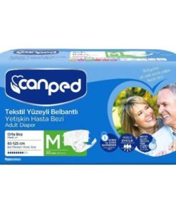 Canped Tekstil Yüzeyli Bel Bantlı Yetişkin Hasta Bezi Medium 30'lu