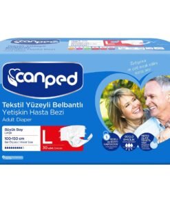 Canped Tekstil Yüzeyli Bel Bantlı Yetişkin Hasta Bezi Large 30'lu
