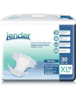 Jender Tekstil Yüzeyli Bel Bantlı Yetişkin Hasta Bezi XLarge 30'lu