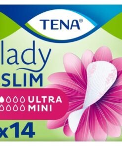 TENA Lady Slim Ultra Mini, Günlük Kadın Mesane Pedi, 1 Damla, 14'lü