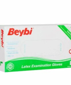 Beybi Latex Muayene Eldiveni Pudralı 100 Adet Large