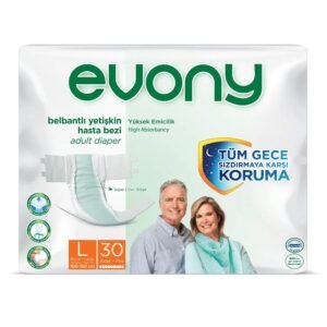 Evony Bel Bantlı Yetişkin Hasta Bezi Large 30'lu