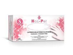 Has-Pet Lateks Muayene Eldiveni Pudrasız 100 Adet Small
