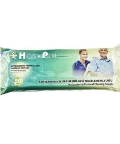 Has-Pet Antibakteriyel Perine Bölgesi Temizleme Havlusu 30x32 cm 50'li