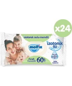 Molfix İzotonik Sulu Islak Mendil Ferah Temizlik 60'lı 24 Paket