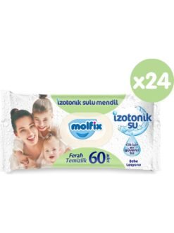 Molfix İzotonik Sulu Islak Mendil Ferah Temizlik 60'lı 24 Paket