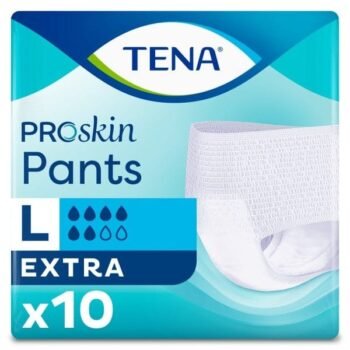 TENA ProSkin Pants Extra Emici Külot, Büyük Boy (L), 6 Damla, 10'lu