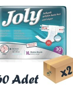 Joly Esnek Bel Bantlı Yetişkin Hasta Bezi XLarge 30'lu 2 Paket 60 Adet