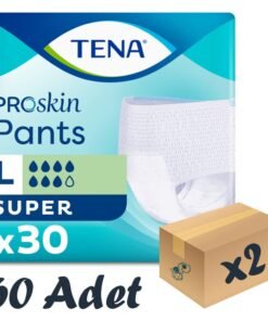 TENA ProSkin Pants Super Emici Külot, Büyük Boy (L), 7 Damla, 30'lu 2 Paket 60 Adet