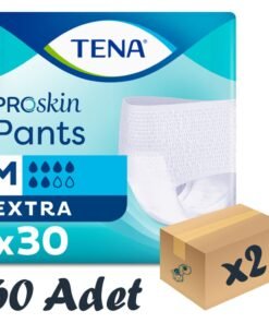 TENA ProSkin Pants Extra Emici Külot, Orta Boy (M), 6 Damla, 30'lu 2 Paket 60 Adet