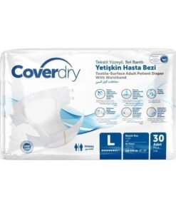 Coverdry Tekstil Yüzeyli Bel Bantlı Yetişkin Hasta Bezi Large 30'lu