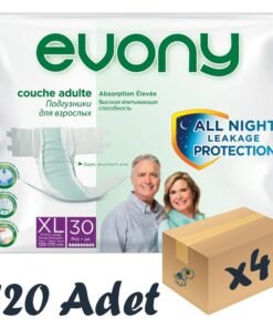 Evony Bel Bantlı Yetişkin Hasta Bezi XLarge 30'lu 4 Paket 120 Adet