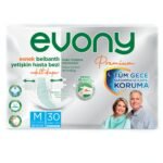 Evony Premium Esnek Bel Bantlı Yetişkin Hasta Bezi Medium 30'lu Paket