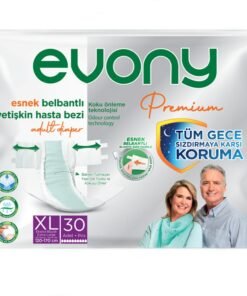 Evony Premium Esnek Bel Bantlı Yetişkin Hasta Bezi XLarge 30'lu Paket