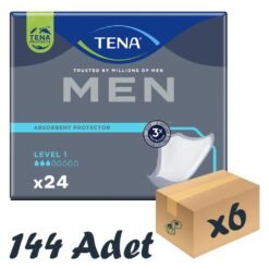TENA Men Level-1, Erkek Mesane Pedi, 3 Damla, 24'lü 6 Paket 144 Adet