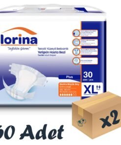 Lorina Tekstil Yüzeyli Bel Bantlı Yetişkin Hasta Bezi XLarge 30'lu 2 Paket 60 Adet