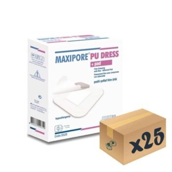 Maxipore PU Dress Pedli Şeffaf Steril Su Geçirmez Yara Örtüsü 9cm x 15cm Tekli Steril Paket 25'li Kutu