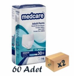 Medcare Classic Emici Külot Yetişkin Hasta Bezi 5,5 Damla Medium M Beden 30'lu 2 Paket 60 Adet
