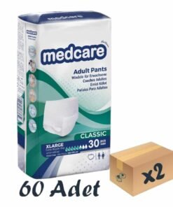 Medcare Classic Emici Külot Yetişkin Hasta Bezi 5,5 Damla XLarge XL Beden 30'lu 2 Paket 60 Adet