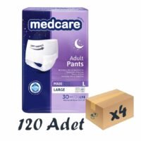 Medcare Maxi Emici Külot Yetişkin Hasta Bezi Large L Beden 8 Damla 30'lu 4 Paket 120 Adet