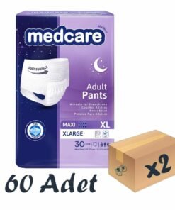Medcare Maxi Emici Külot Yetişkin Hasta Bezi XLarge XL Beden 8 Damla 30'lu 2 Paket 60 Adet