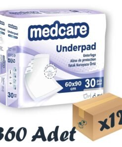 Medcare Normal Yatak Koruyucu Örtü 60x90cm 30'lu 12 Paket 360 Adet (Mor)