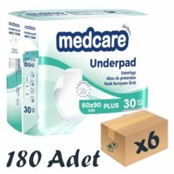 Medcare Plus Yatak Koruyucu Örtü 60x90cm 30'lu 6 Paket 180 Adet (Yeşil)
