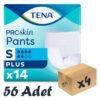 TENA ProSkin Pants Plus Emici Külot, Küçük Boy (S), 6 Damla, 14'lü 4 Paket 56 Adet