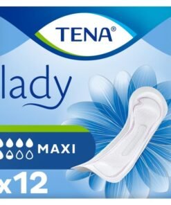TENA Lady Maxi, Kadın Mesane Pedi, İdrar Kaçırma Pedi 5.5 Damla, 12'li Paket
