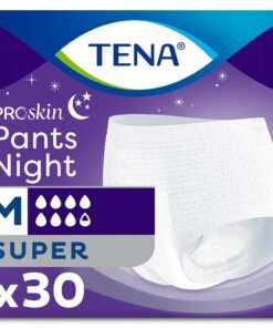 TENA ProSkin Pants Night Emici Külot Gece Bezi, Orta Boy (M), 7.5 Damla 30'lu Paket
