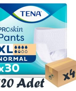 TENA ProSkin Pants Normal Emici Külot, En Büyük Boy (XL), 5.5 Damla, 30'lu 4 Paket 120 Adet