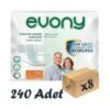 Evony Bel Bantlı Yetişkin Hasta Bezi Large 30'lu 8 Paket 240 Adet