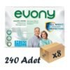 Evony Bel Bantlı Yetişkin Hasta Bezi Medium 30'lu 8 Paket 240 Adet