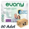 Evony Bel Bantlı Yetişkin Hasta Bezi XLarge 30'lu 2 Paket 60 Adet
