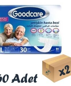 Goodcare Bel Bantlı Yetişkin Hasta Bezi Large 30'lu 2 Paket 60 Adet