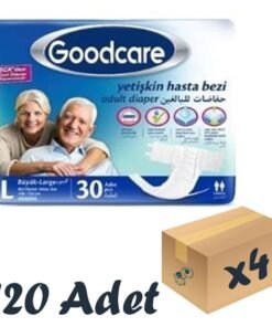 Goodcare Bel Bantlı Yetişkin Hasta Bezi Large 30'lu 4 Paket 120 Adet