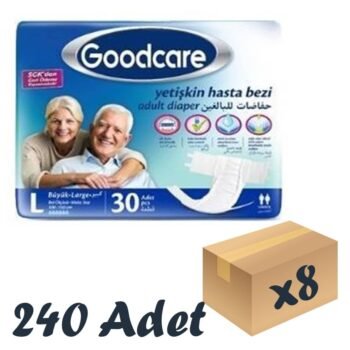 Goodcare Bel Bantlı Yetişkin Hasta Bezi Large 30'lu 8 Paket 240 Adet