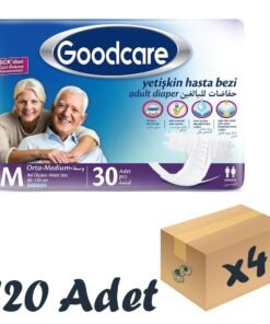 Goodcare Bel Bantlı Yetişkin Hasta Bezi Medium 30'lu 4 Paket 120 Adet