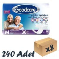 Goodcare Bel Bantlı Yetişkin Hasta Bezi Medium 30'lu 8 Paket 240 Adet
