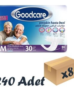 Goodcare Bel Bantlı Yetişkin Hasta Bezi Medium 30'lu 8 Paket 240 Adet