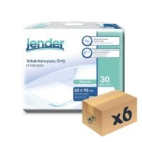 Jender Yatak Koruyucu Örtü 60x90 cm 30'lu 6 Paket 180 Adet Underpad