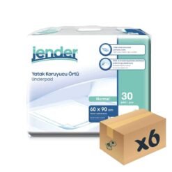 Jender Yatak Koruyucu Örtü 60x90 cm 30'lu 6 Paket 180 Adet Underpad