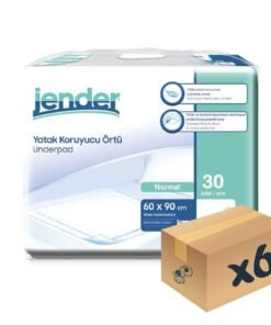 Jender Yatak Koruyucu Örtü 60x90 cm 30'lu 6 Paket 180 Adet Underpad