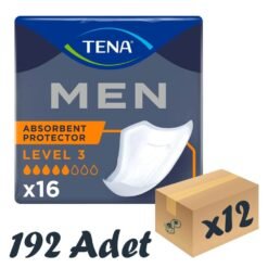 TENA Men Level-3, Erkek Mesane Pedi, 5 Damla, 16'lı 12 Paket 192 Adet