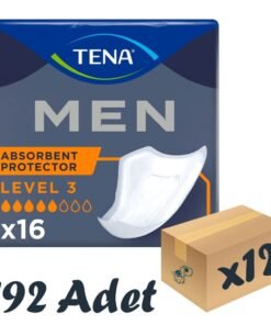 TENA Men Level-3, Erkek Mesane Pedi, 5 Damla, 16'lı 12 Paket 192 Adet