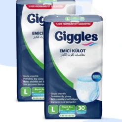 Giggles Yetişkin Emici Külot Large 30'lu 2 Paket 60 Adet