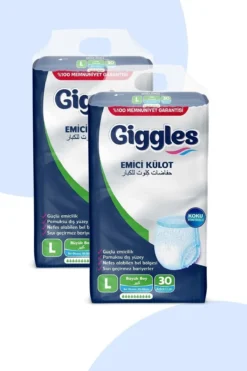 Giggles Yetişkin Emici Külot Large 30'lu 2 Paket 60 Adet